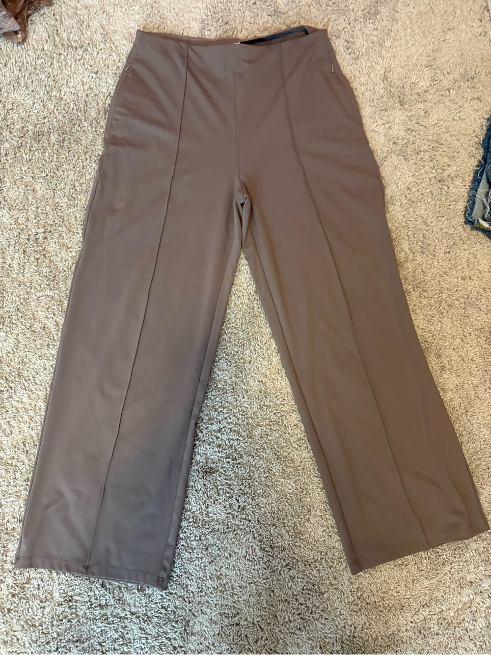 Women's Wide-Leg Ponte Pants in Taupe